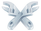 Crossed spanners tool icon