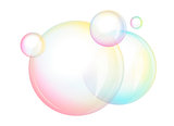 Foam - soap bubbles, vector