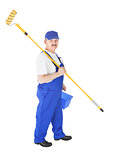 House painter on white background