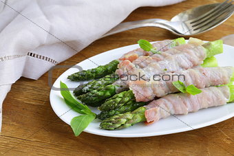 appetizer of fried asparagus