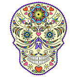 abstract  colorful skull 