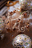 Close up of an old fashion christmas ornament