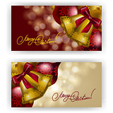 Christmas Background with baubles for inviations