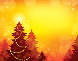 Christmas tree silhouette theme 8