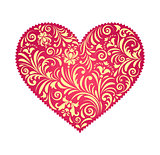 floral  valentine heart 