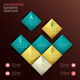 vector abstract 3d paper infographics