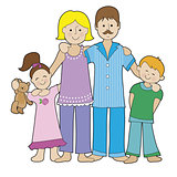 Family in Pajamas