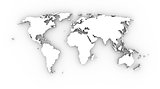 World map white 3D