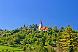 Zagreb green zone hill church