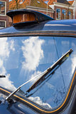 Vintage windshield wiper. Detail of windshield wiper on classic 