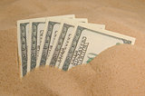 dollars in sand