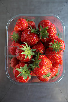 Selection a juicy strawberries