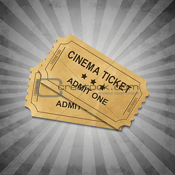 Grey Grungy Background With Tickets