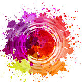 Watercolor Blot Abstract Background
