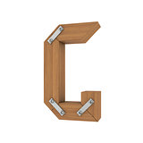 Wooden letter G