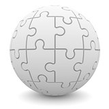Sphere consisting of puzzles