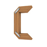 Wooden letter C