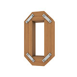 Wooden letter O