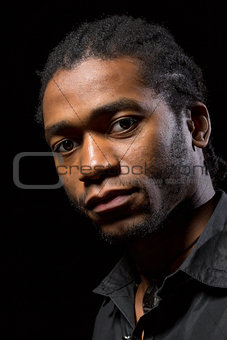 Portrait of a handsome African-American 