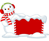 Christmas board and Snowmen