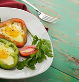 Fried Eggs With Sweet Pepper 