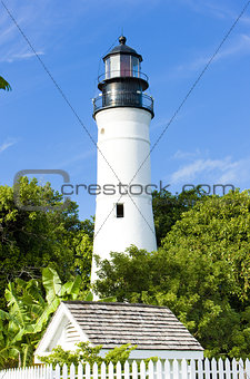 The Key West Lighthouse, Florida Keys, Florida, USA