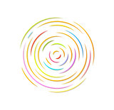 circle with color rounded lines