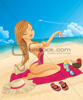 Young woman on vacation