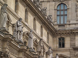 Building museum of Louvre in Paris