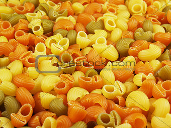 Multicolor italian pasta