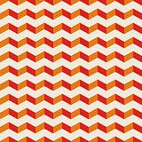 Aztec chevron vector summer seamless hot pattern, red and orange texture or background with zigzag