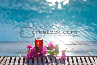 cocktail on the pool