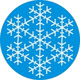 Blue snowflake paper/background
