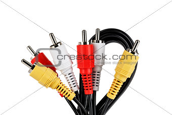Audio video cable and plugs