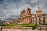 Cathedral in old town Noto, Sicily, Italy