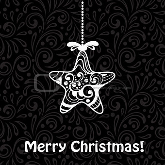 Vector Christmas Greeting Card 