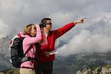 Searching the destination and showing the direction in the mount