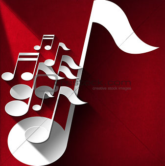 Music Note Background - Red Velvet