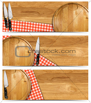 Set of Cooking Banners