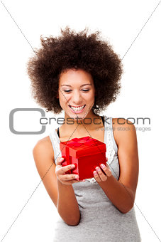 Holding a gift