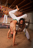 Helping Capoeira Partner with Handstand