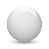 White glossy ball
