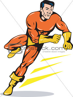 Superhero Running Retro