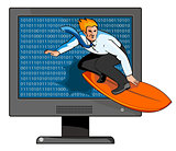 Surfer on the Net