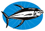 Yellow Fin Tuna Fish Retro