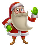 Cartoon Santa Waving