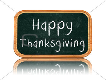 happy thanksgiving day on blackboard banner