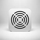 White Abstract App Icon Template