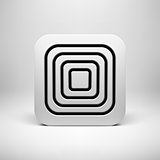 White Abstract App Icon Template