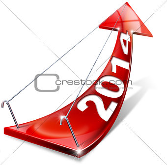 2014 Red Positive Arrow